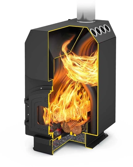 Отопительная печь Теплодар ТОП-140 ДЧ - 1
