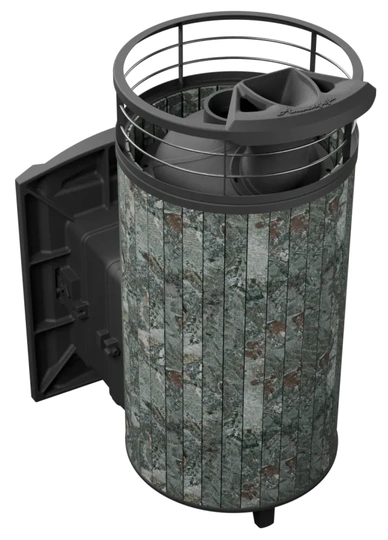 Печь банная "Атмосфера XL" в ламелях "Жадеит" NEW - 1