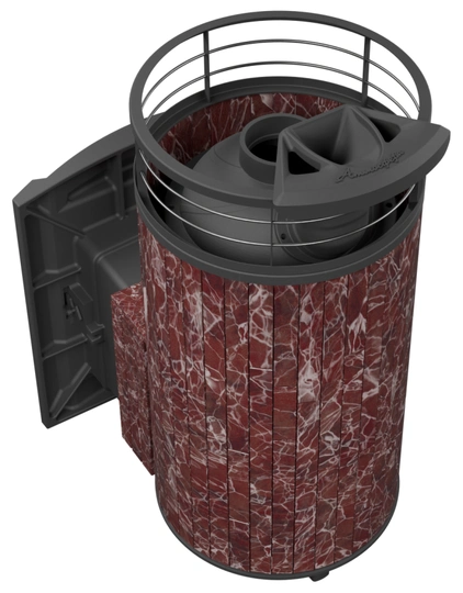 Печь банная "Атмосфера XL" в ламелях "Россо Леванто" с тоннелем NEW - 1