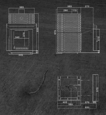 Печь для бани Ферингер Квадра ПФ в сетке - 6