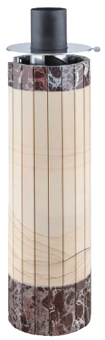 Дымоход-конвектор Ферингер "Окаменевшее дерево" перенесенный рисунок + Россо Леванте - 1