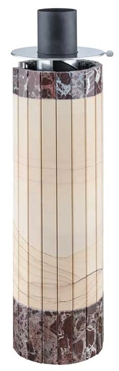 Дымоход-регистр Ферингер "Окаменевшее дерево" перенесенный рисунок + Россо Леванте - 1