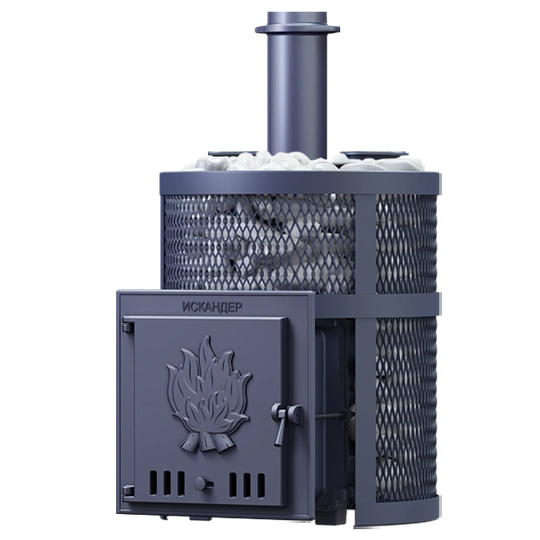 Чугунная печь для бани Искандер ЗК 25 Ураган - 1
