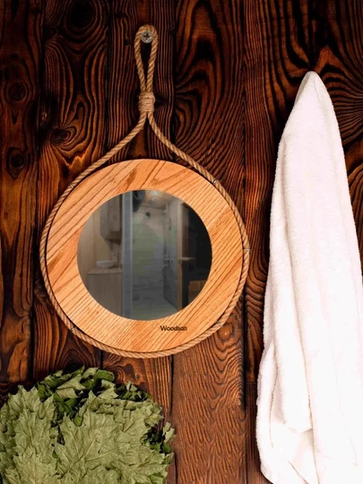 Зеркало для бани Woodson d38 дуб - 2