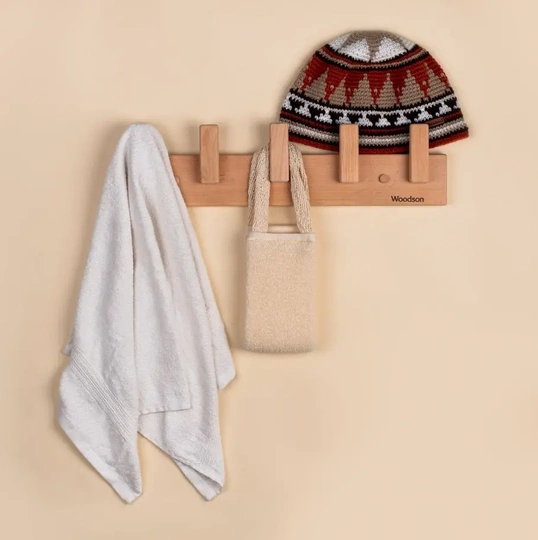 Вешалка Woodson D5, 5 креплений, ольха - 2