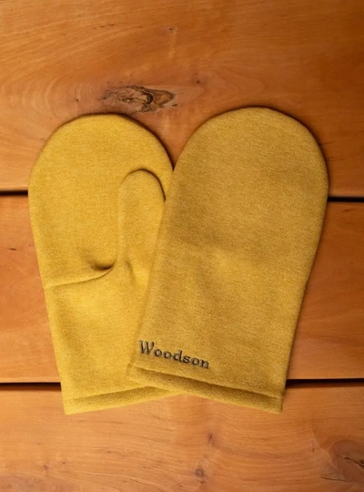 Рукавицы для парения Woodson, цвет горчичный - 1
