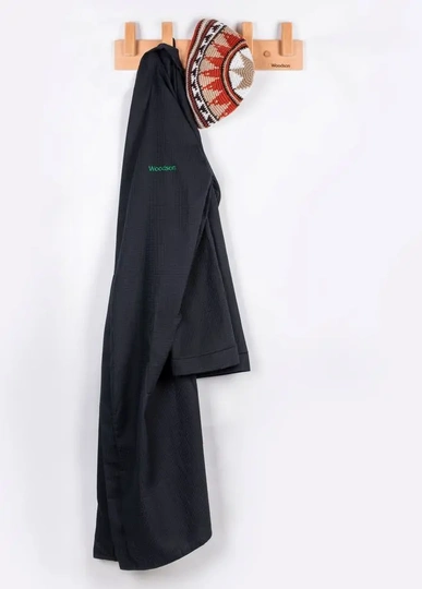 Шапка вязаная для бани Woodson Viking, орнамент, без косичек (коричневый) - 2