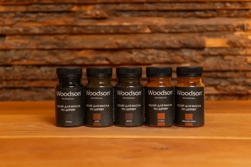 Колер для масла по дереву Woodson, уголь, 80мл - 5