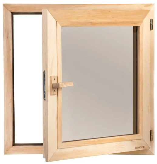 Окно Woodson 60*60, стекло бронза, ольха - 1