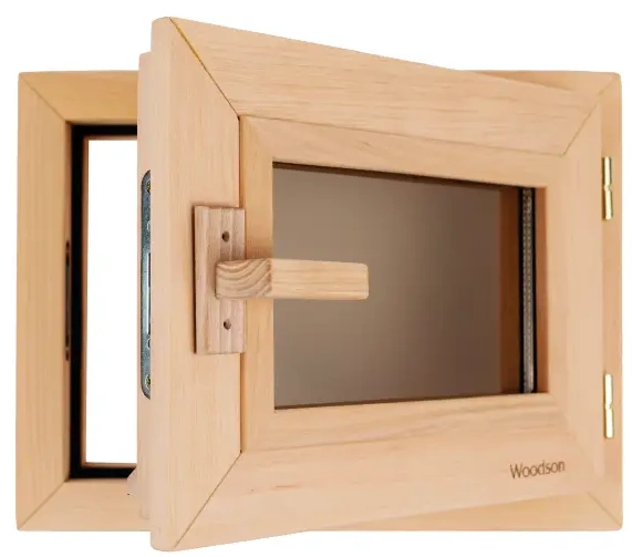 Окно Woodson 40*30, стекло бронза, ольха - 1