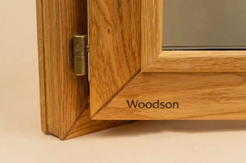 Окно Woodson PRO 40*40, стекло GREY дуб, левое - 6