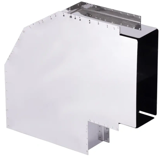 Угол КуБасту "Плоский" (горизонтальный) - 90 гр - нерж 0,5 мм - 1