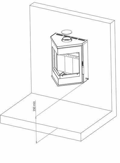 Печь-камин АОТ 6,0 в модификации «ЛеМан» - 4