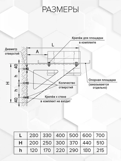 Craft GS/HF-P консоль (эмаль) №2 (330 мм) - 1
