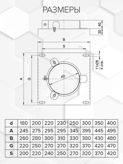 Craft GS/HF пластина с хомутом (201) Ф200 - 1