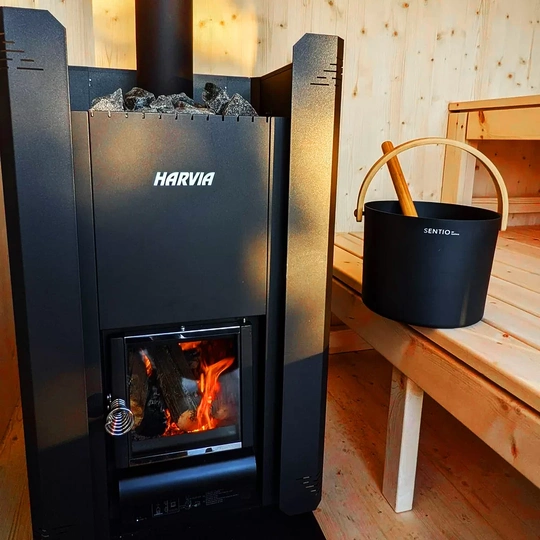 Дровяная печь для бани Harvia 16 Black - 5