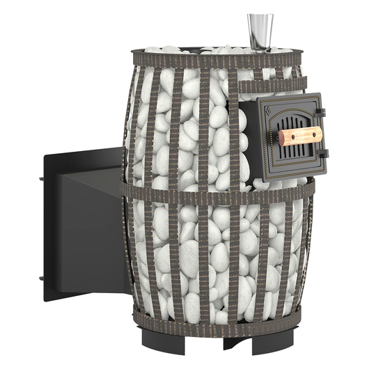 Печь для бани Везувий Легенда Русский пар Ковка 24 Панорама "М" - 1