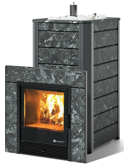 Печь для бани EASYSTEAM Ялта 40/2024 в облицовке из камня - 2