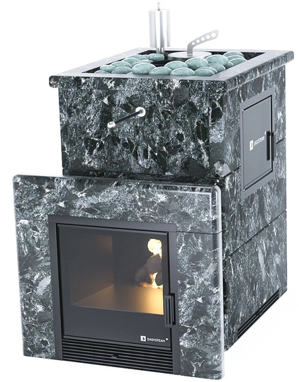 Печь для бани EASYSTEAM Анапа М2 в полноценном кожухе с открытым верхом - 2