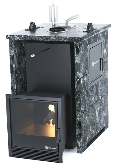 Печь для бани EASYSTEAM Анапа М2 в трехстороннем кожухе с закрытым верхом - 2