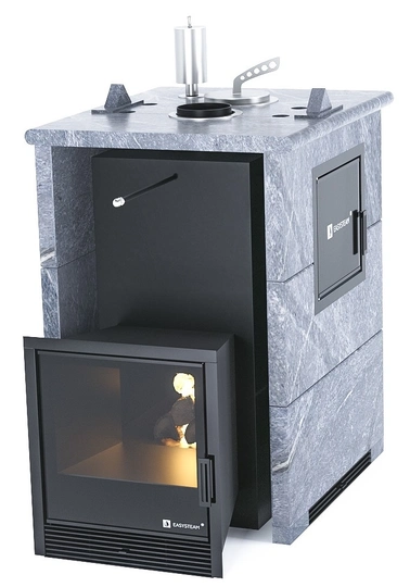 Печь для бани EASYSTEAM Анапа М2 в трехстороннем кожухе с закрытым верхом - 1