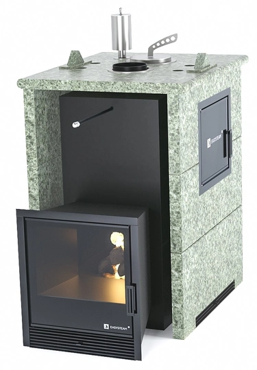 Печь для бани EASYSTEAM Анапа М2 в трехстороннем кожухе с закрытым верхом - 3