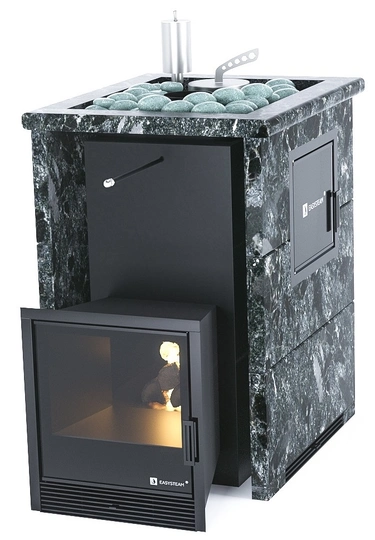 Печь для бани EASYSTEAM Анапа М2 в трехстороннем кожухе с открытым верхом - 2