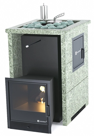 Печь для бани EASYSTEAM Анапа М2 в трехстороннем кожухе с открытым верхом - 3