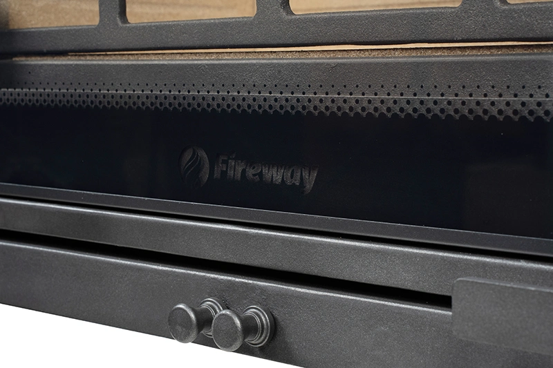 Печь-камин Fireway Solo II стекло шелкография - 4