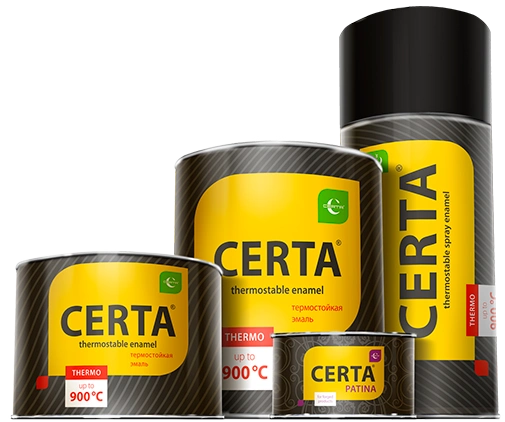 Термостойкая краска CERTA 750 °С (0,8 кг.) - 1