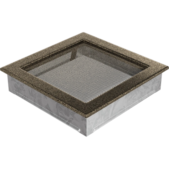 Решетка вентиляционная Чёрная-Латунь 22x22 - 3