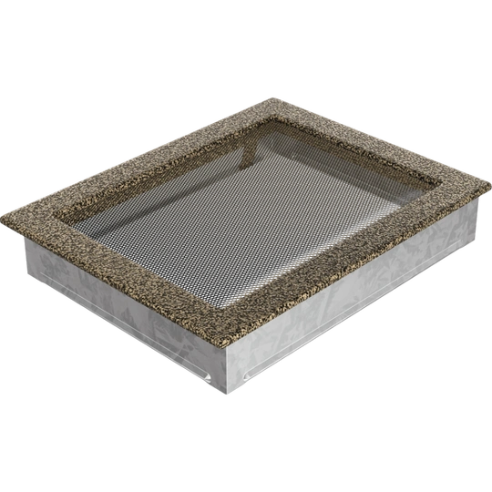 Решетка вентиляционная Чёрная-Латунь 22x30 - 3