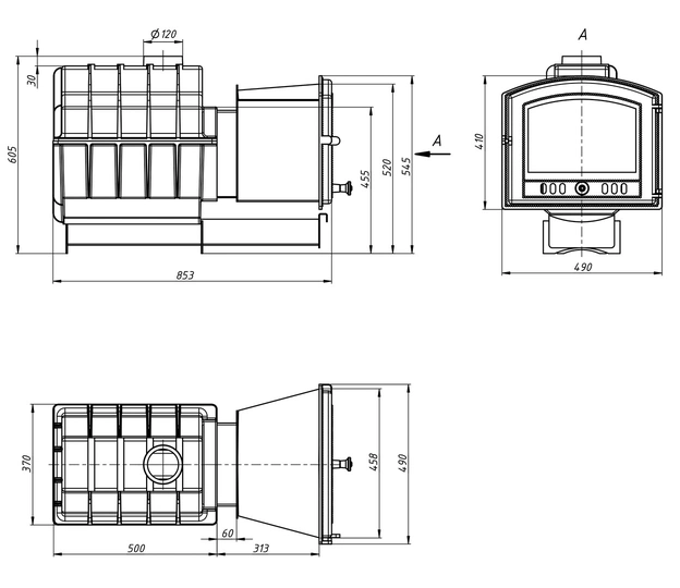 Печь для бани Везувий Легенда Ретро 24 (224) - 1