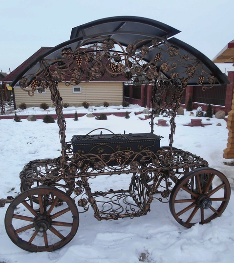 Кованый мангал КАРЕТА - ЛЮКС - 1