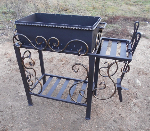 Кованый мангал НОРТ, сталь 5 мм - 1