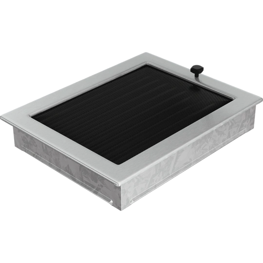 Решетка вентиляционная Стальная шлифованная 22x30 с жалюзи - 3