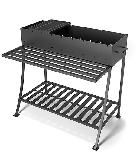 Решетка чугунная для мангала Везувий "МОРЕПРОДУКТЫ" (255х375х20мм) - 2