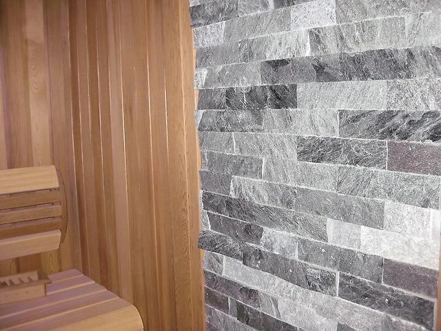 Плитка декоративная из талькохлорита под рваный камень 150х50х20мм - 5