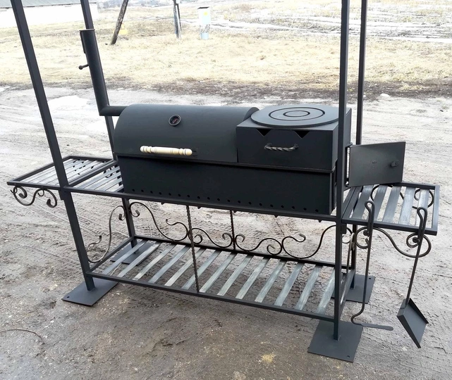 Мангал 4 в 1 Эксперт с крышей, сталь 5 мм - 3