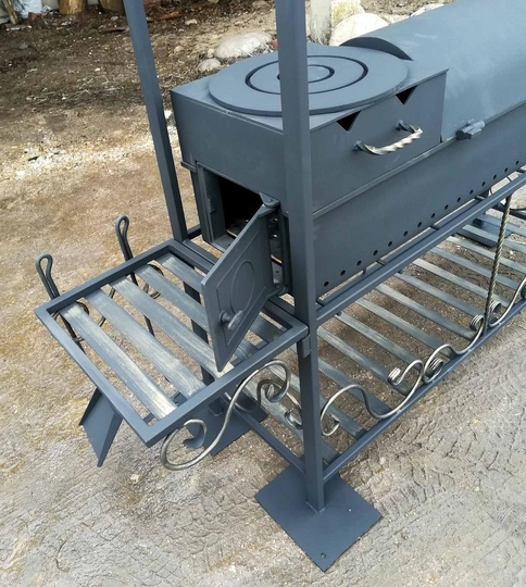 Мангал 4 в 1 Эксперт с крышей, сталь 5 мм - 2