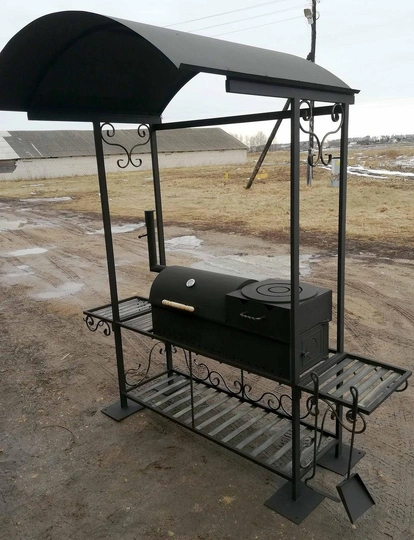 Мангал 4 в 1 Эксперт с крышей, сталь 5 мм - 1