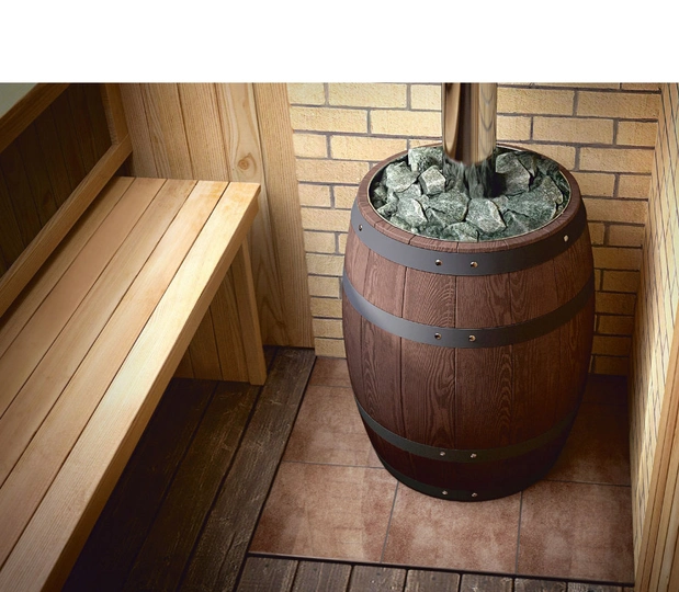 Печь для бани Термофор Вариата Inox Люмина КТК Баррель палисандр - 1