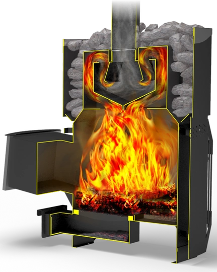 Печь для бани Теплодар Русь-cетка 12 Л Панорама - 1