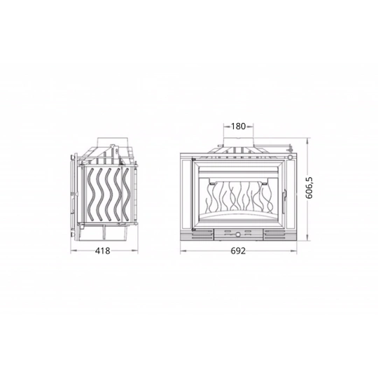 Каминная топка Invicta 700 Milos Volet - 1