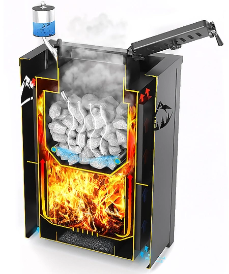 Печь для бани Эверест INOX 25 (280) - 1