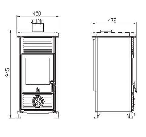 Печь-камин Plamen Maestral N - 3