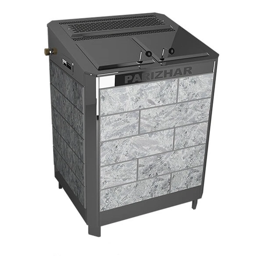 Печь для бани паротермальная ПАРиЖАР 18 / 24 кВт (380 В) облицовка из природного камня - 1