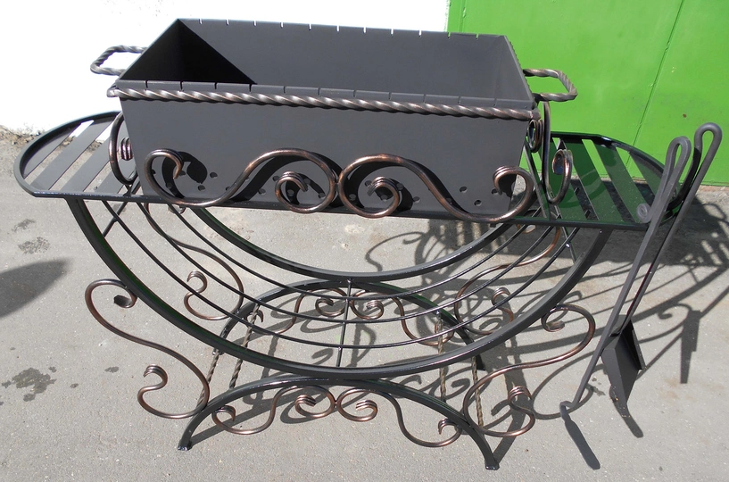 Мангал кованый ЭДВИН, сталь 5 мм - 2