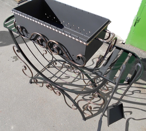 Мангал кованый ЭДВИН, сталь 5 мм - 1