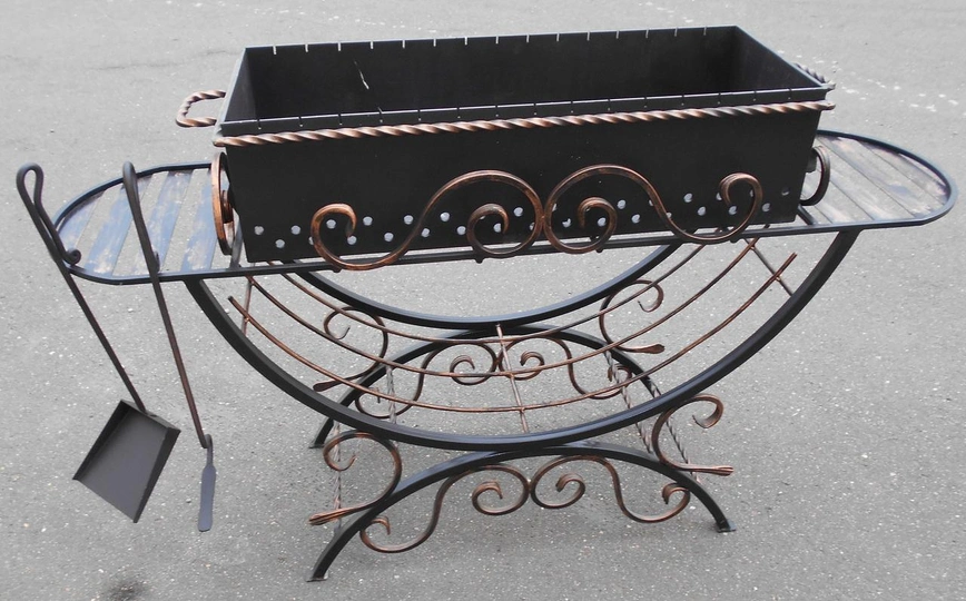 Мангал кованый ЭДВИН-80СМ, сталь 5 мм - 1